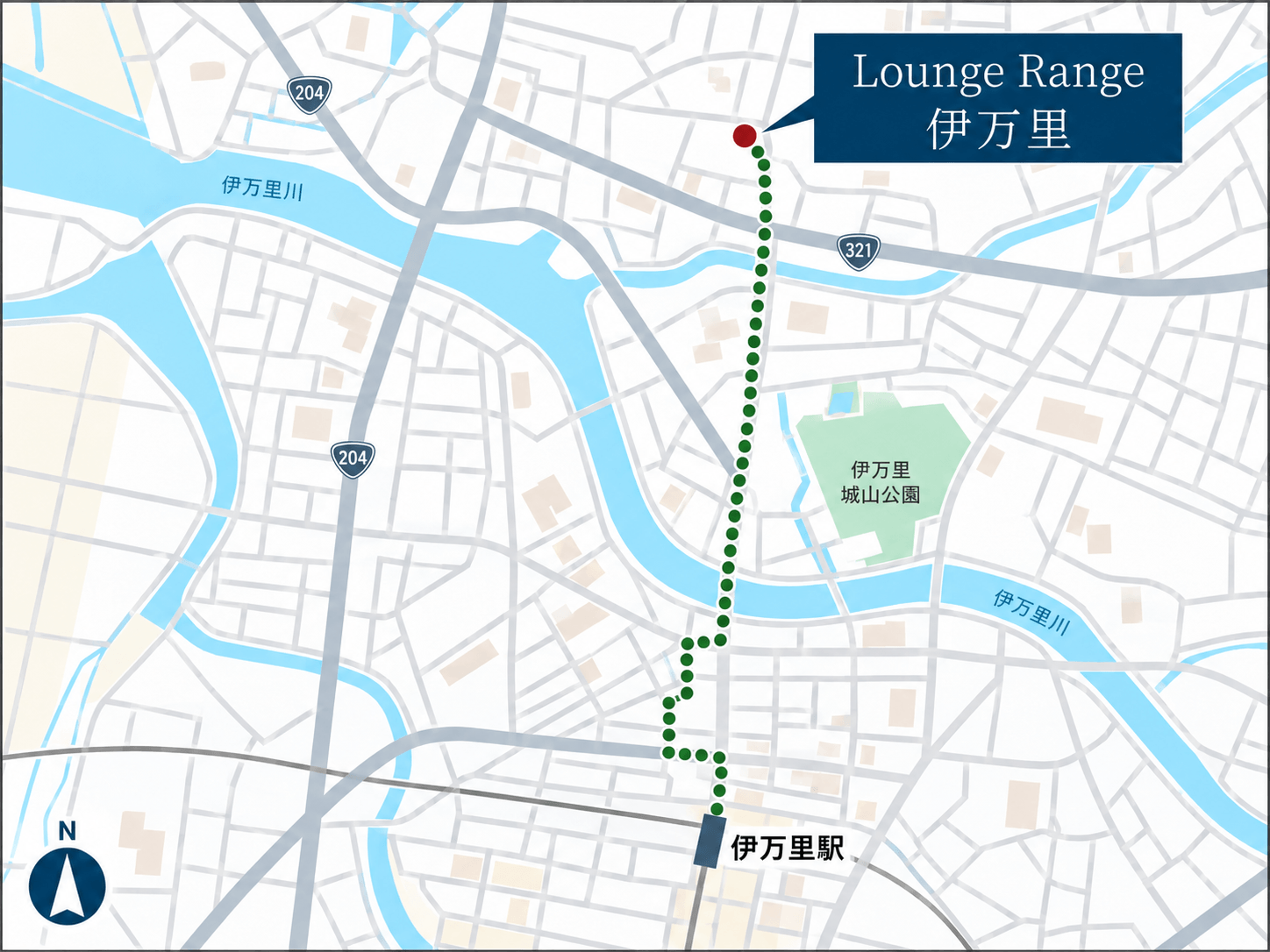 インドアゴルフ Lounge Range 伊万里店へのアクセス